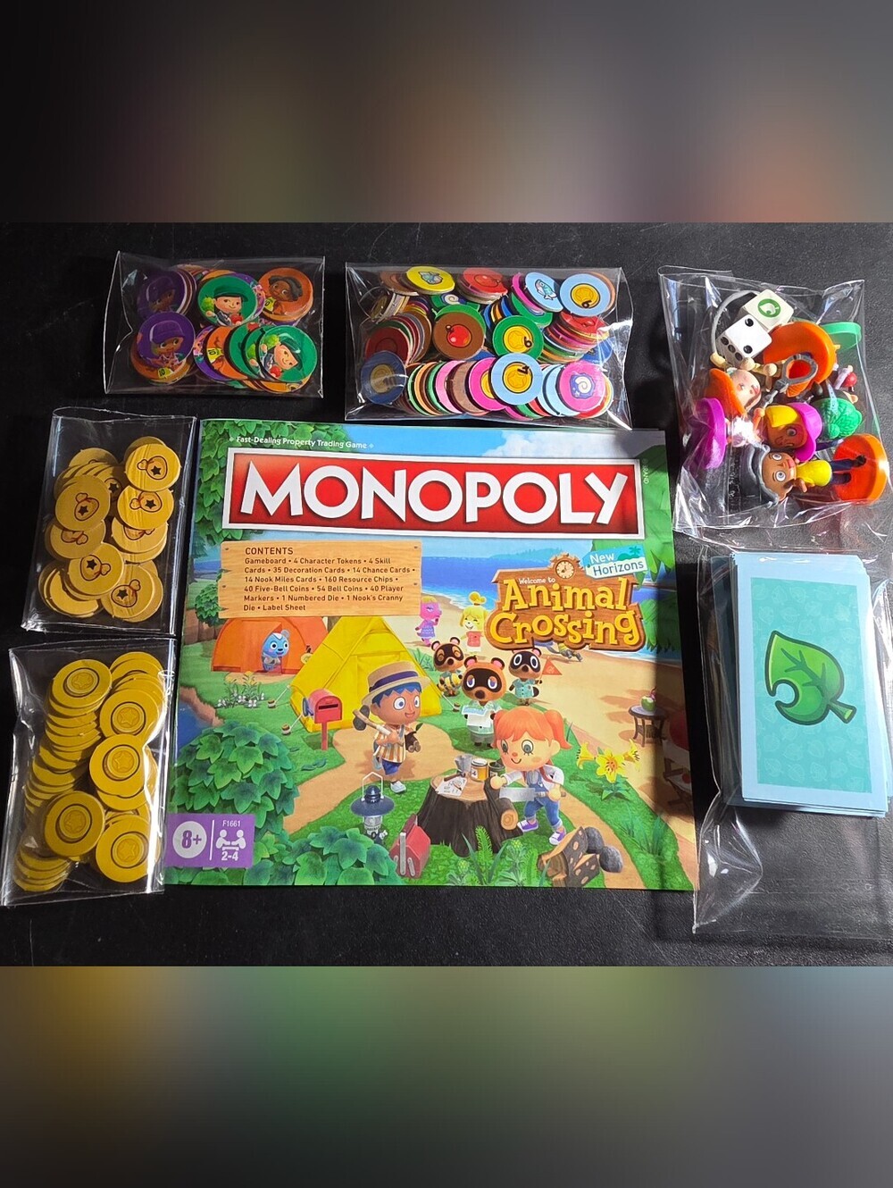 Monopoly Animal Crossing Replacement Pieces Tokens Cards Instructions Only